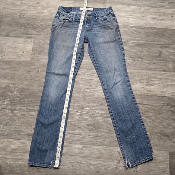 Abercrombie & Fitch New York Perfect Stretch Dark Washed Denim Blue Jeans - Picture 6 of 7